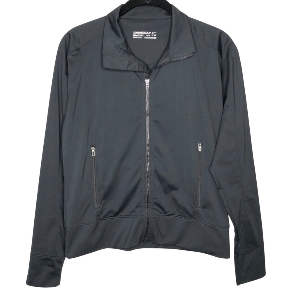 Nike Golf Black Lightweight Jacket with Athletic Fit